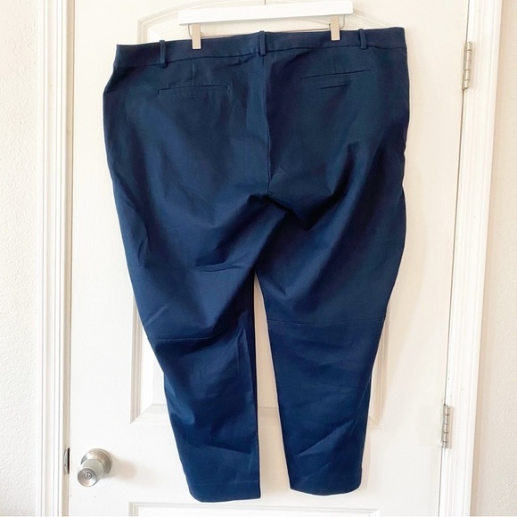 J. CREW Factory Navy Winnie Stretch Trousers NEW Sz Plus 24 Career - Picture 6 of 11
